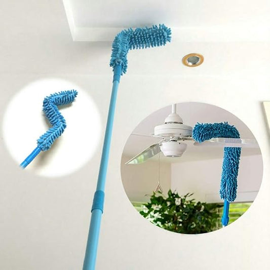 Flexible Duster With Telescopic Stainless Steel Handle For Fan